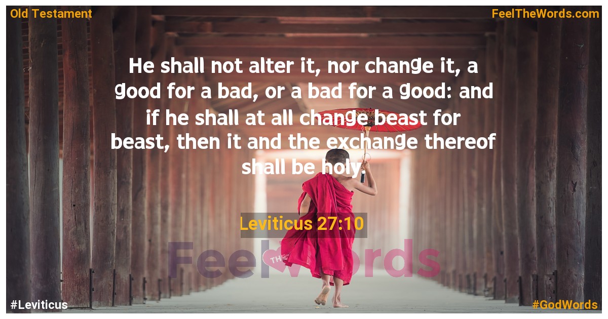 Leviticus 27:10