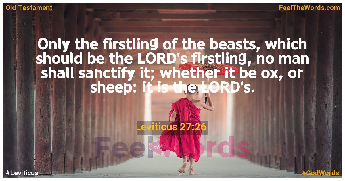 Leviticus 27:26