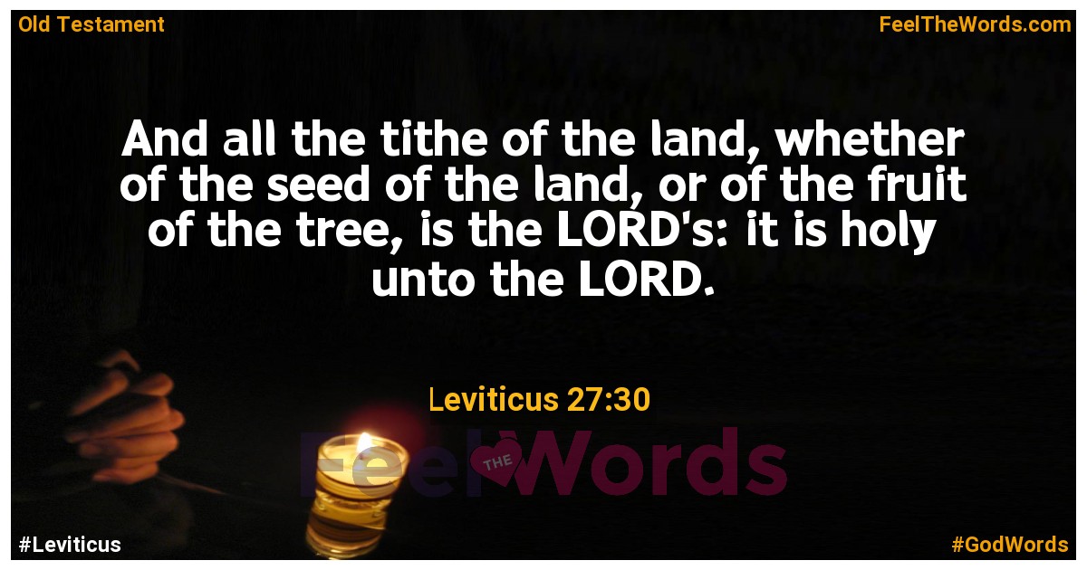 Leviticus 27:30