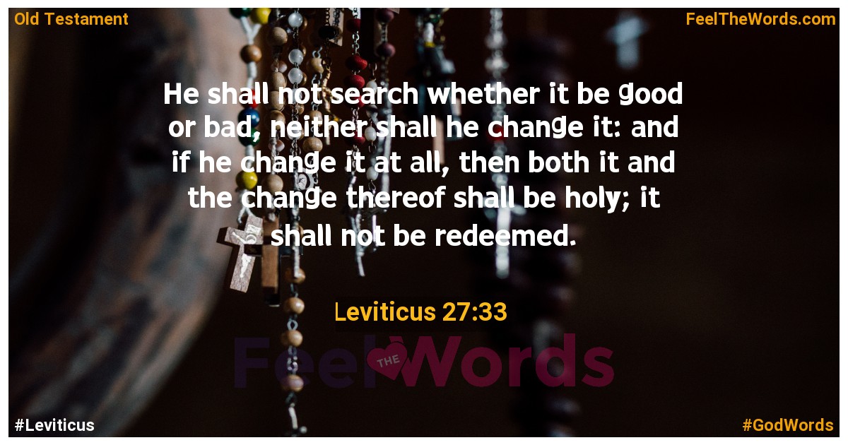 Leviticus 27:33