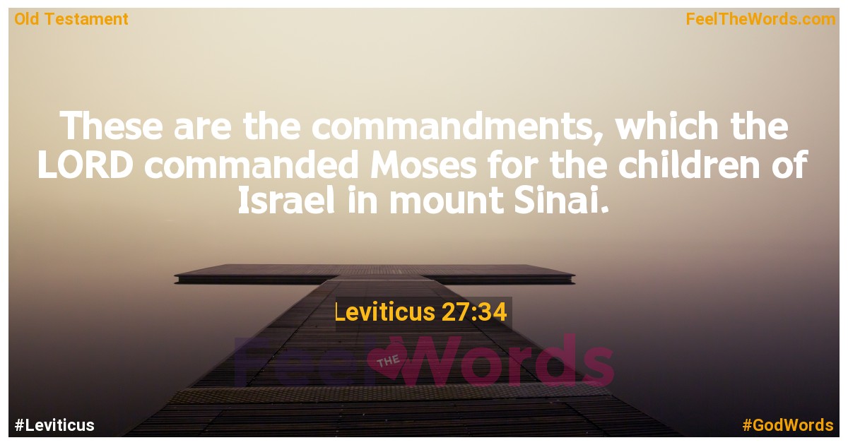 Leviticus 27:34
