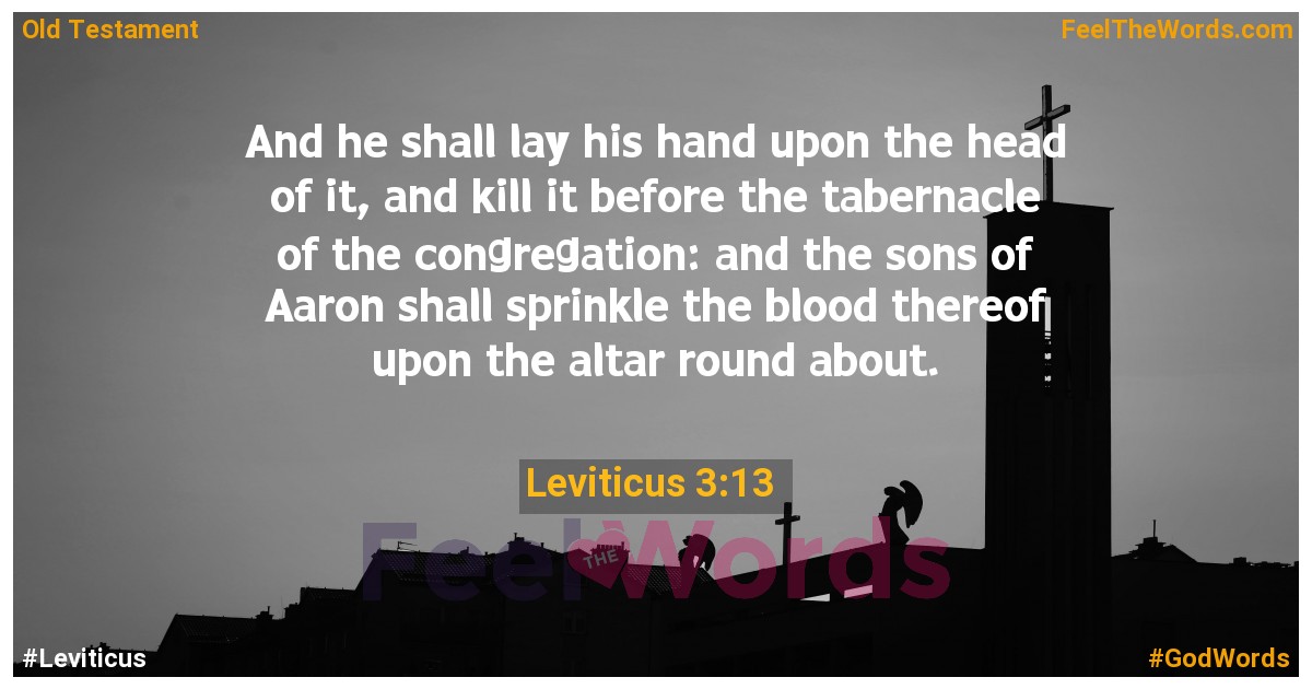 Leviticus 3:13