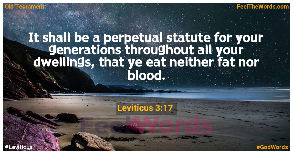 Leviticus 3:17
