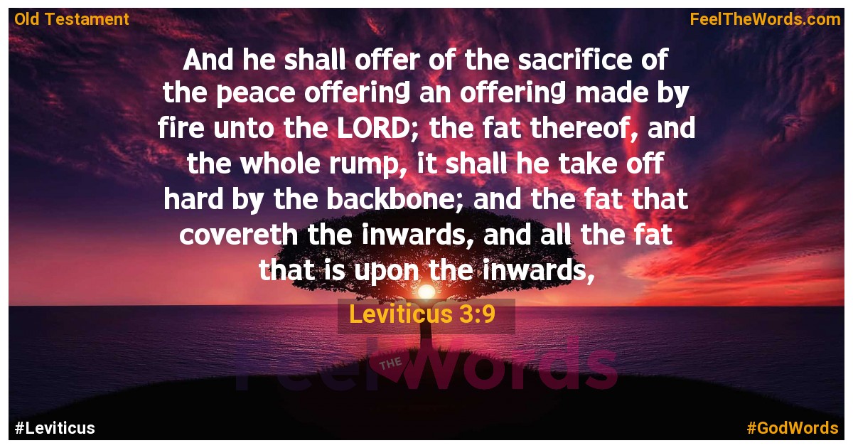 Leviticus 3:9