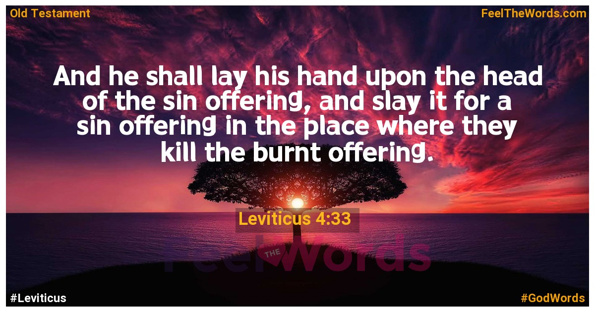 Leviticus 4:33
