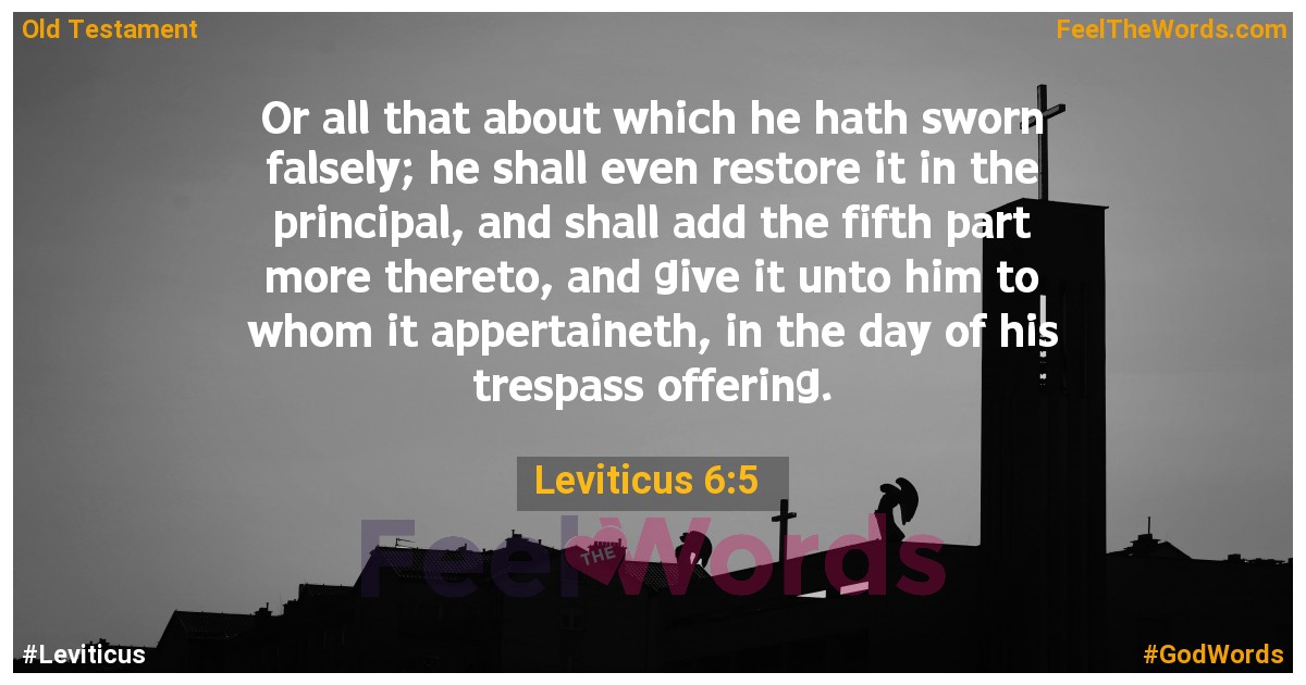 Leviticus 6:5