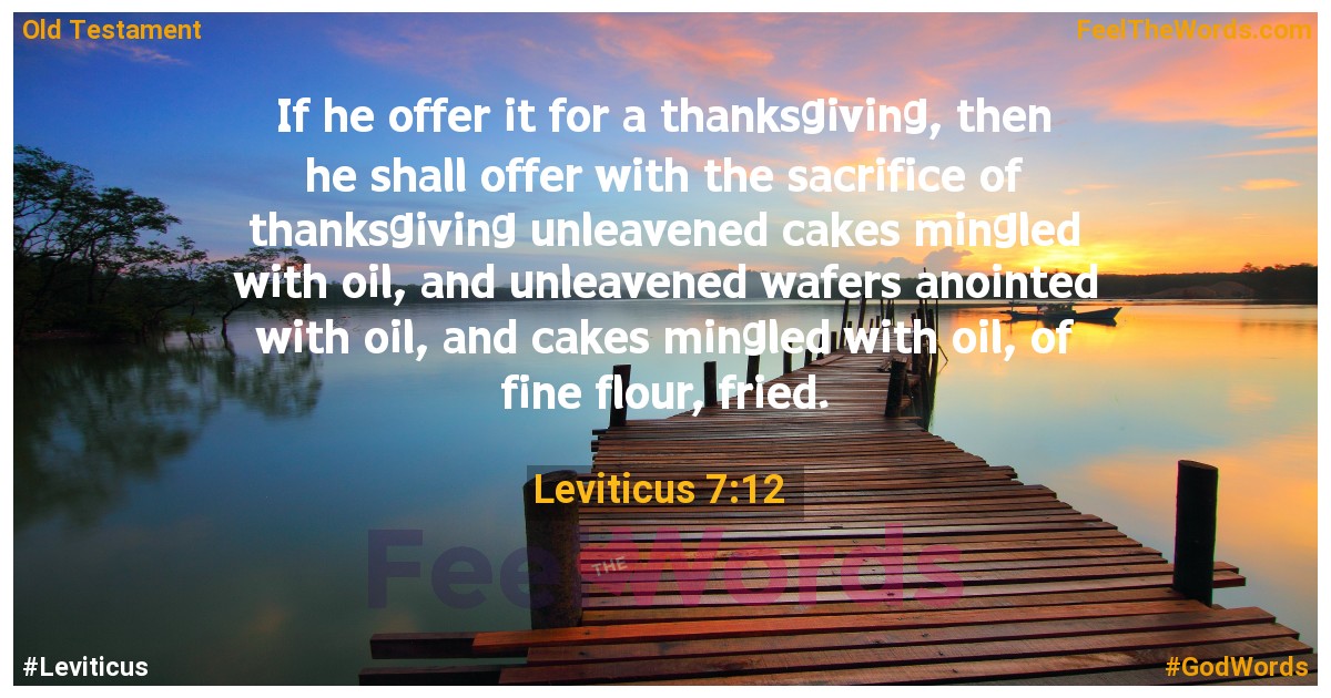 Leviticus 7:12