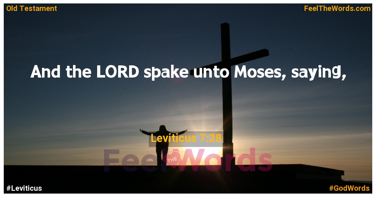 Leviticus 7:28