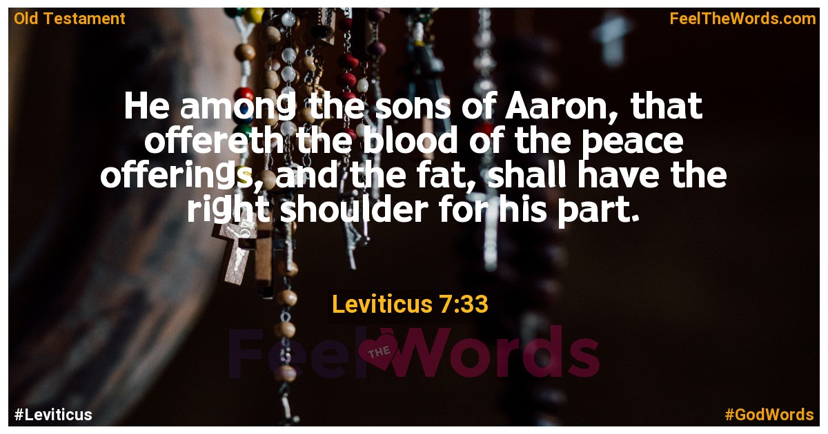 Leviticus 7:33