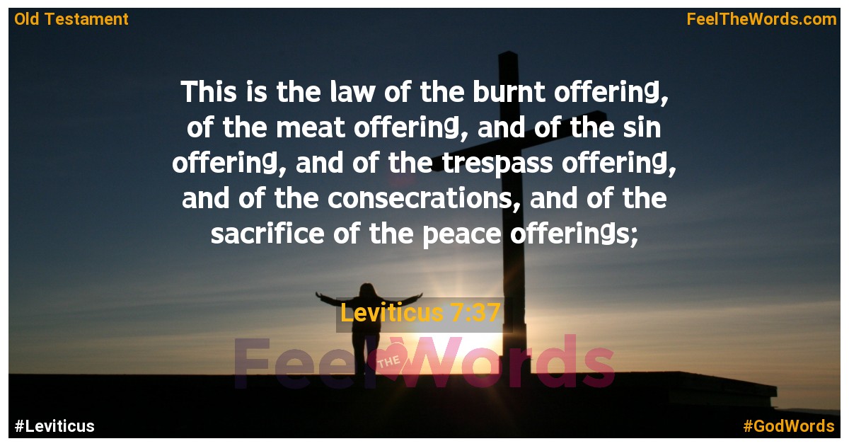 Leviticus 7:37