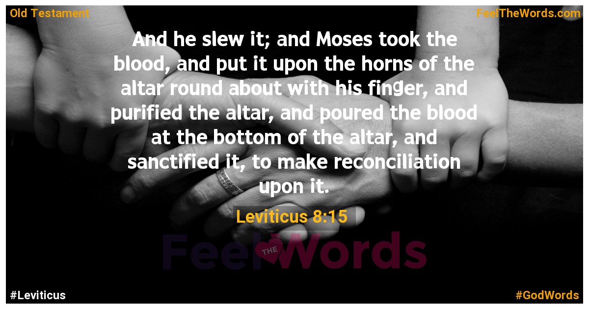 Leviticus 8:15