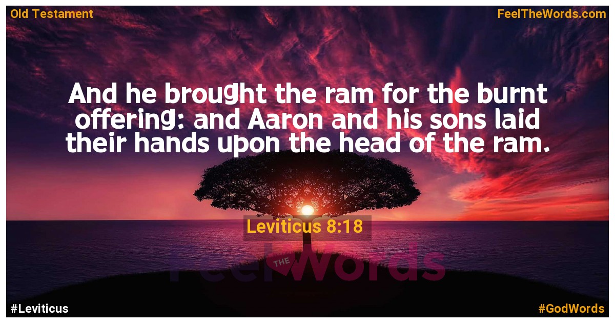 Leviticus 8:18
