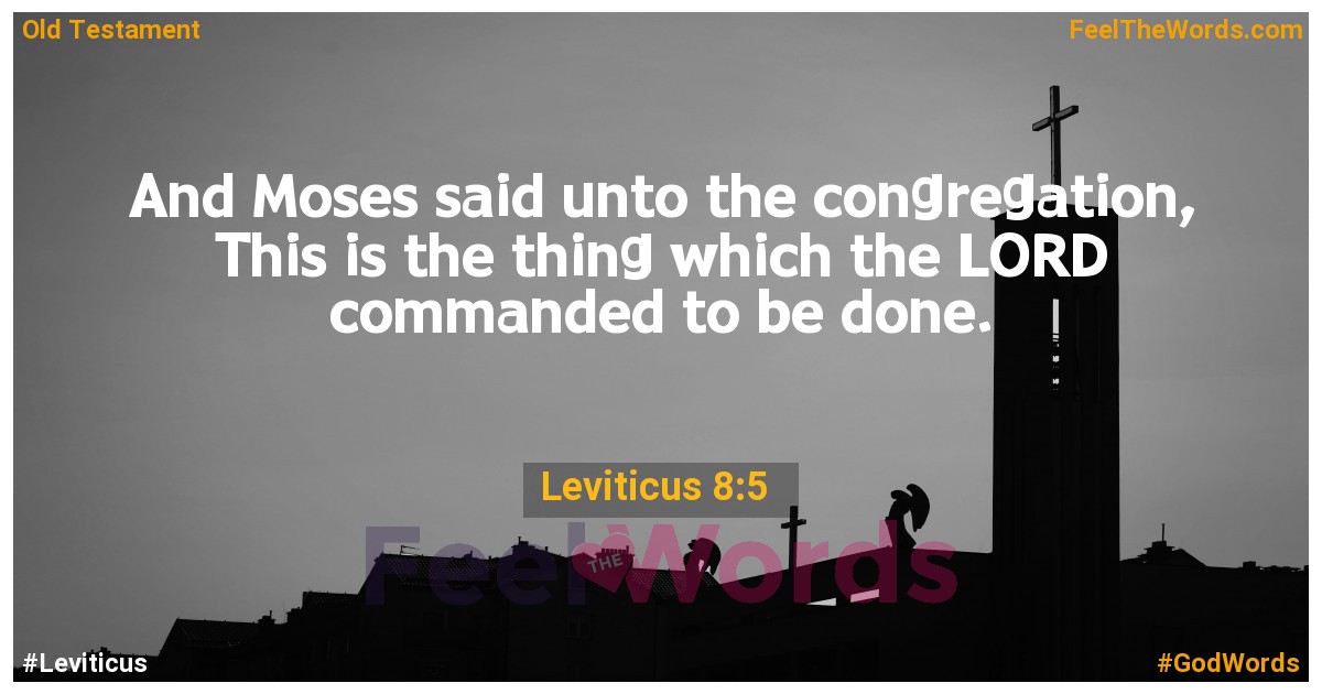 Leviticus 8:5
