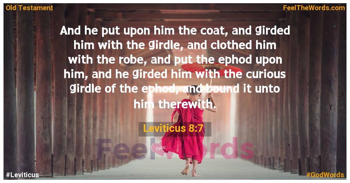 Leviticus 8:7