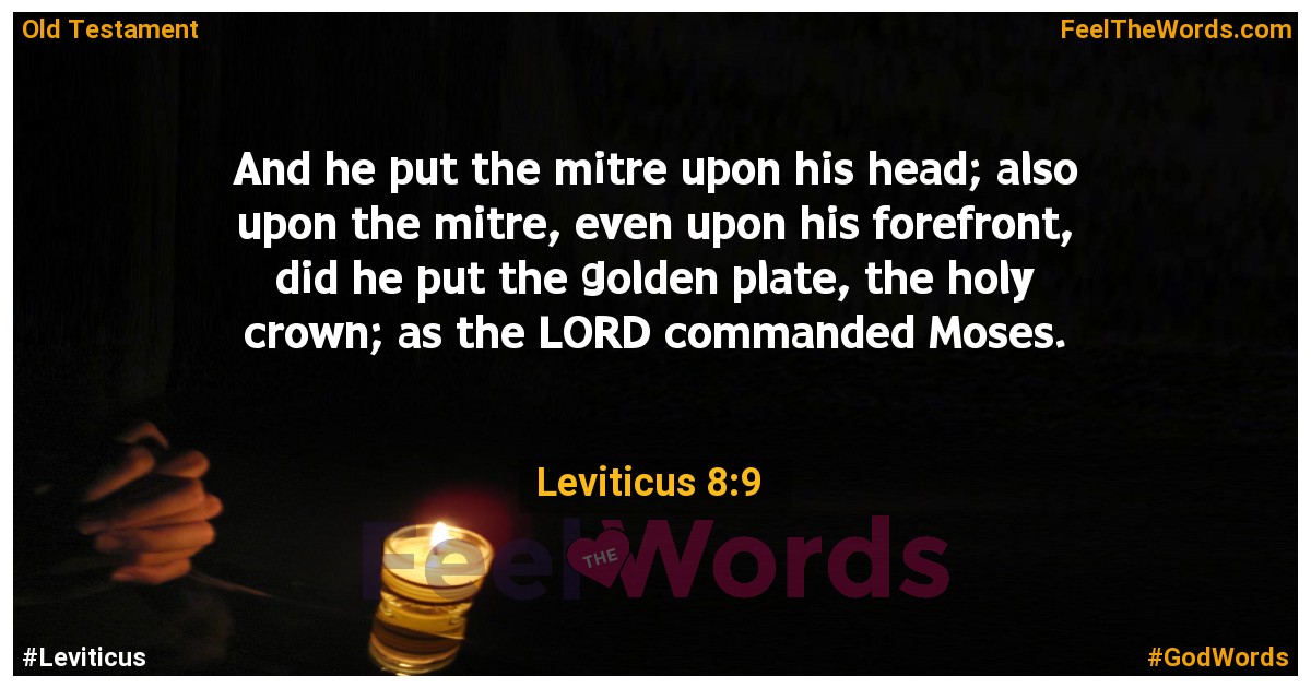 Leviticus 8:9