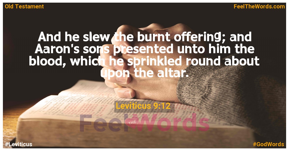 Leviticus 9:12