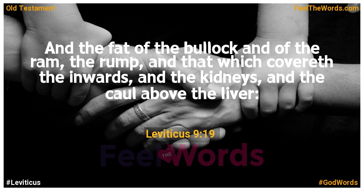 Leviticus 9:19