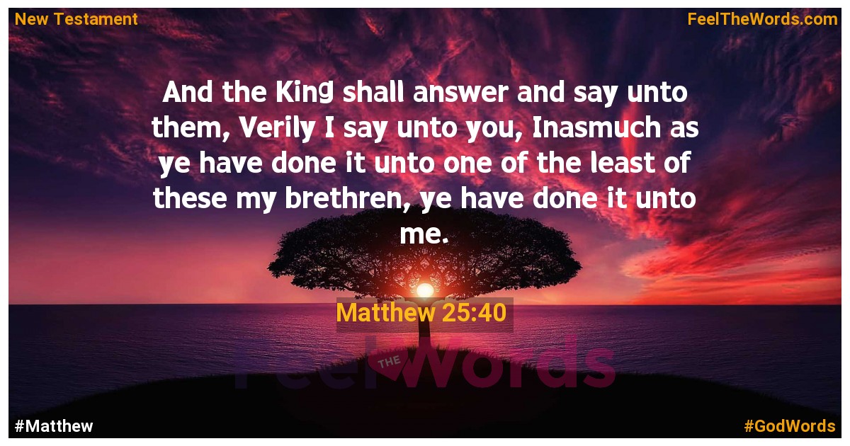 Matthew 25:40