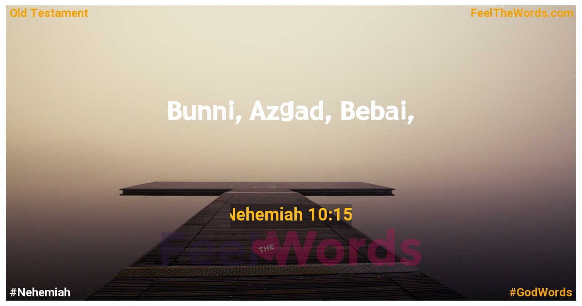 Nehemiah 10:15