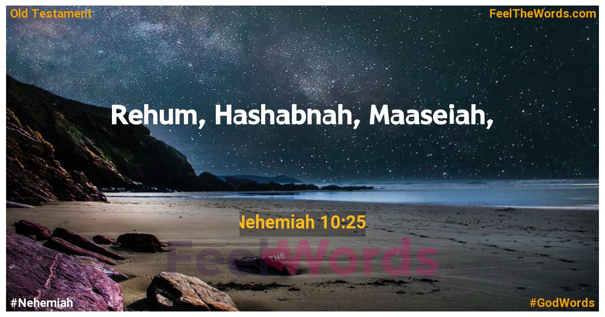 Nehemiah 10:25