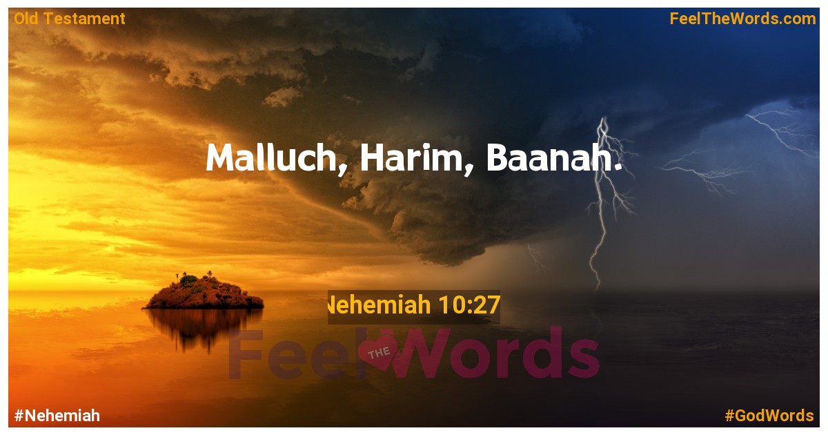 Nehemiah 10:27