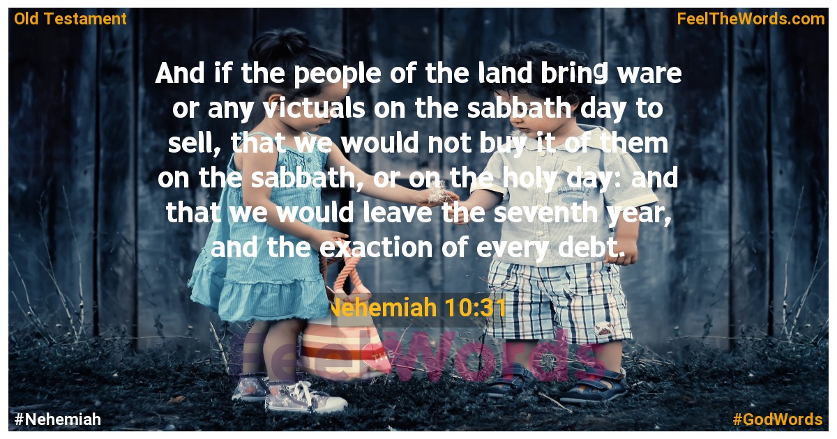 Nehemiah 10:31
