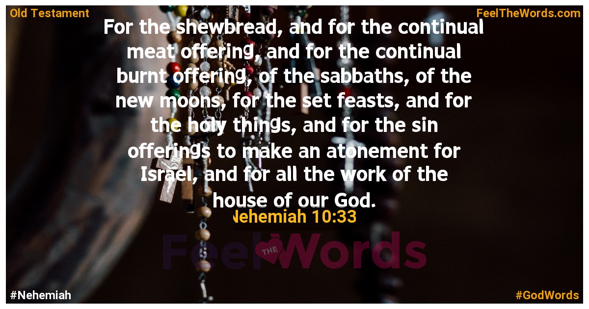 Nehemiah 10:33