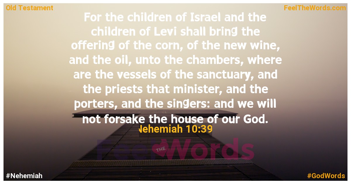Nehemiah 10:39