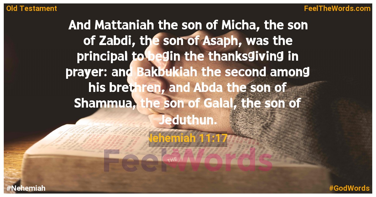 Nehemiah 11:17