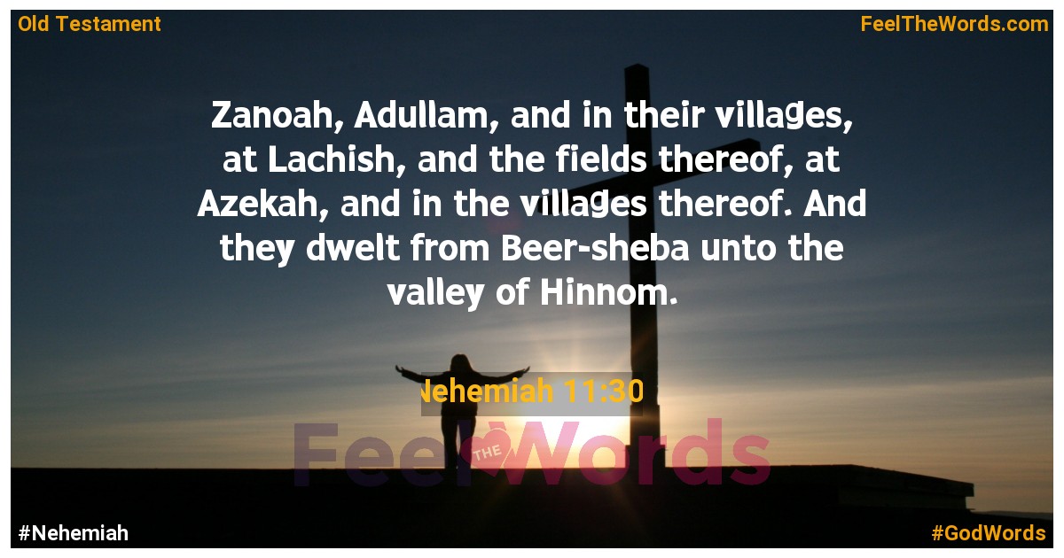 Nehemiah 11:30