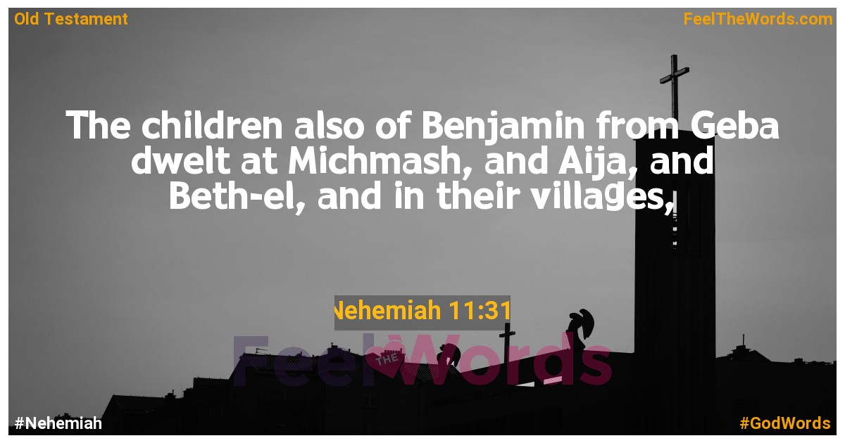 Nehemiah 11:31