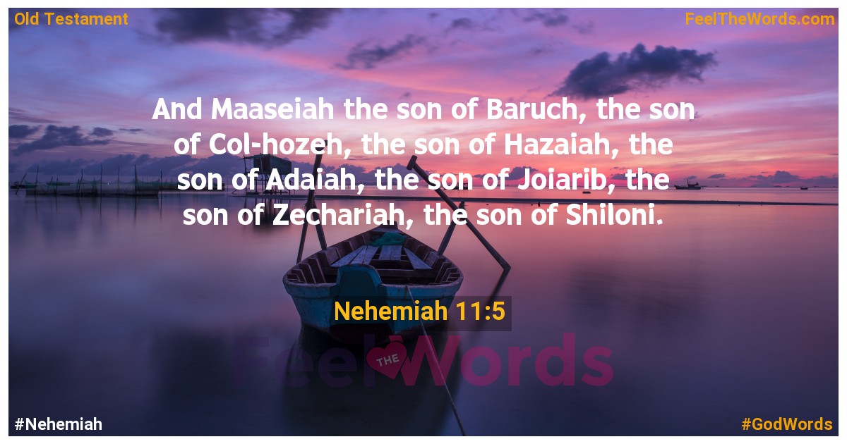 Nehemiah 11:5