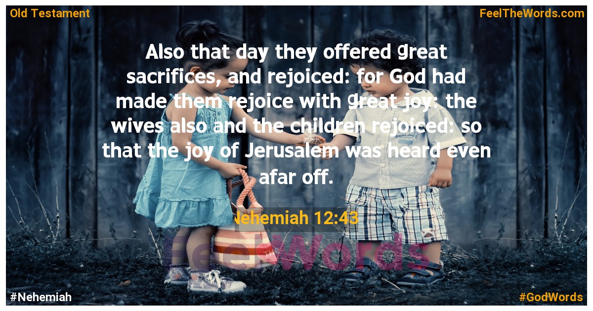 Nehemiah 12:43