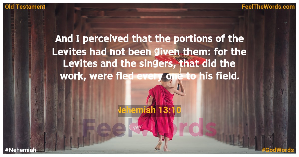 Nehemiah 13:10