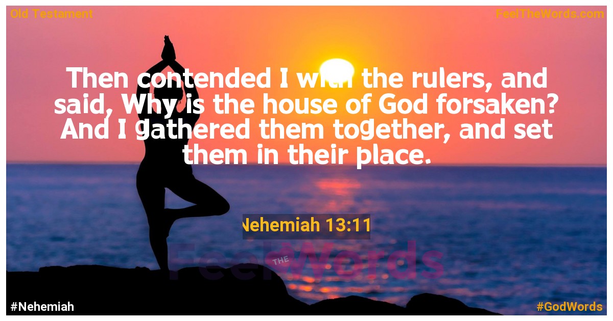 Nehemiah 13:11