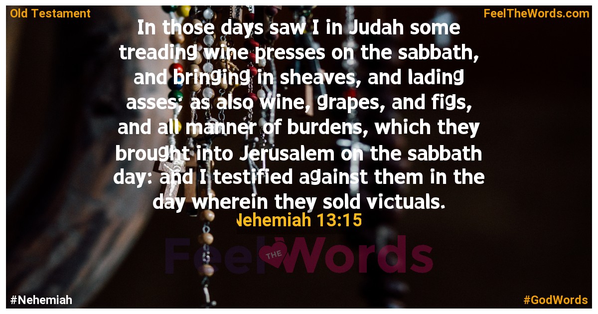 Nehemiah 13:15