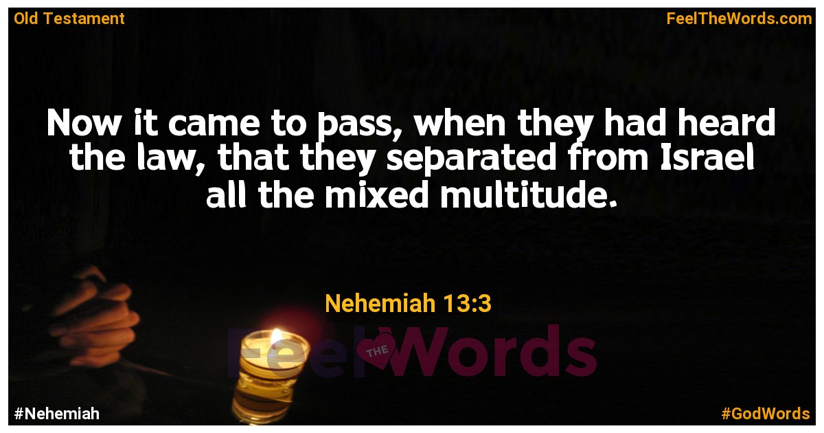 Nehemiah 13:3