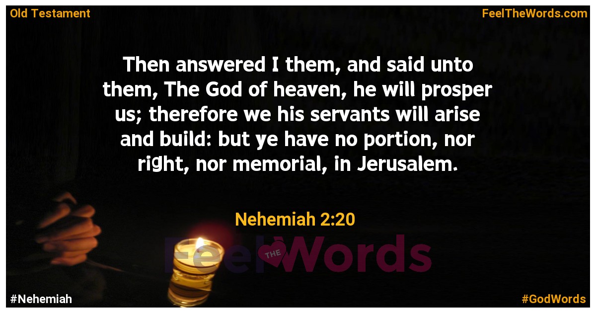 Nehemiah 2:20