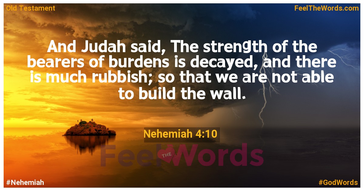 Nehemiah 4:10
