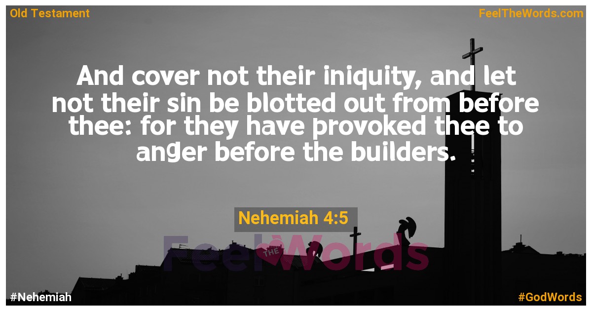 Nehemiah 4:5
