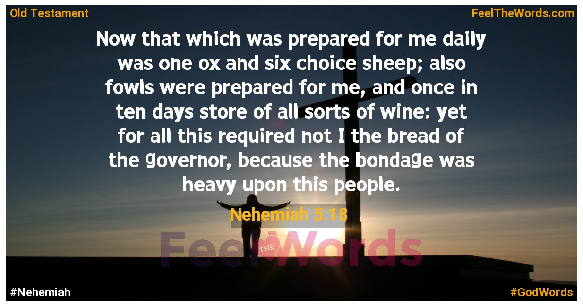 Nehemiah 5:18