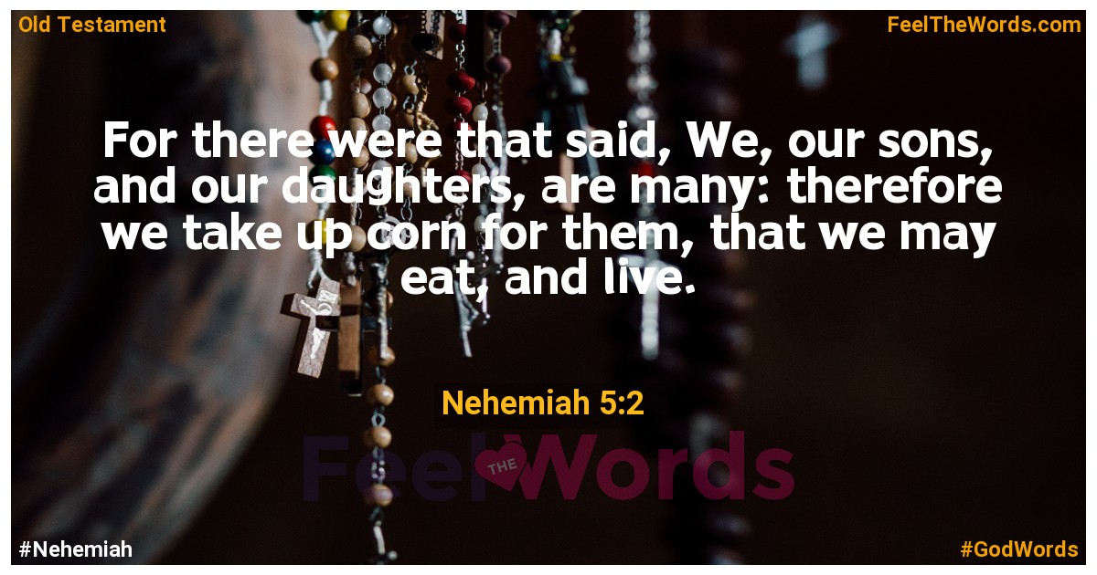 Nehemiah 5:2