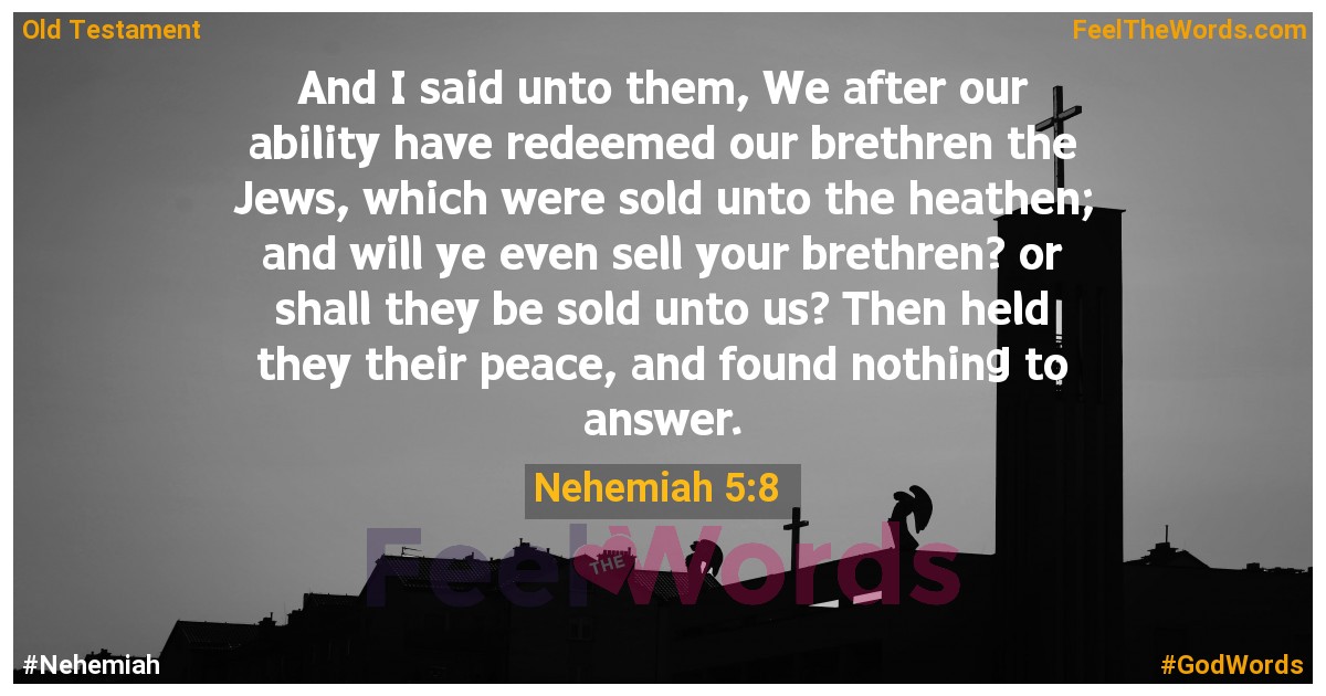 Nehemiah 5:8