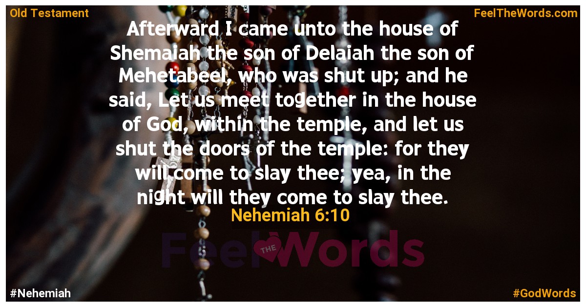 Nehemiah 6:10