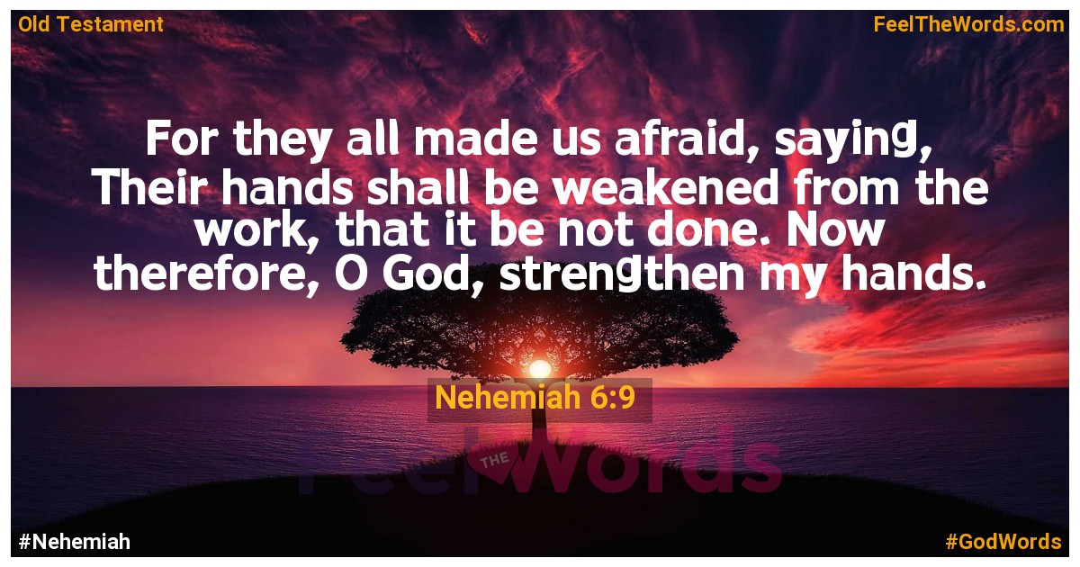 Nehemiah 6:9