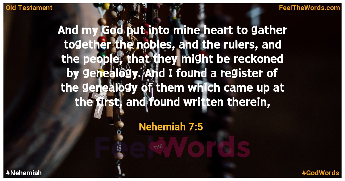 Nehemiah 7:5