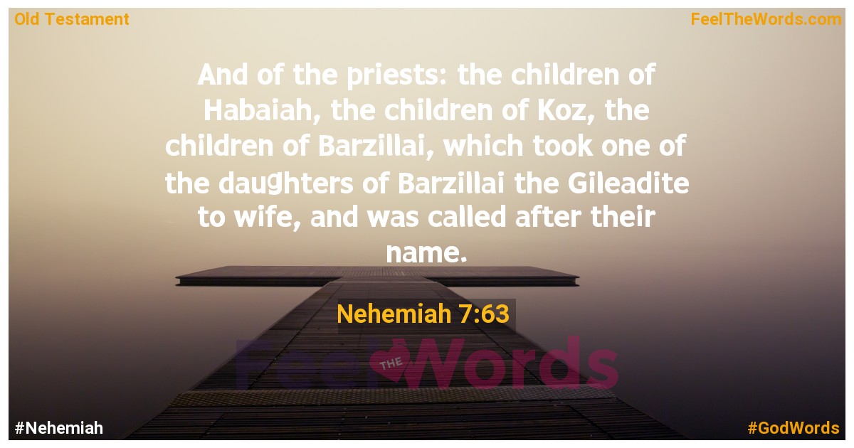 Nehemiah 7:63