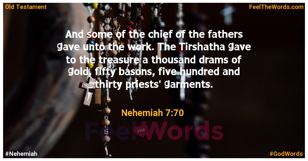 Nehemiah 7:70