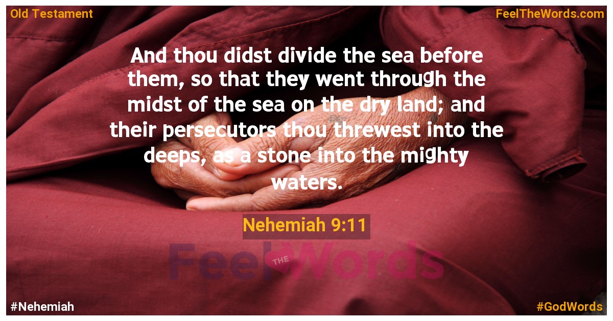 Nehemiah 9:11
