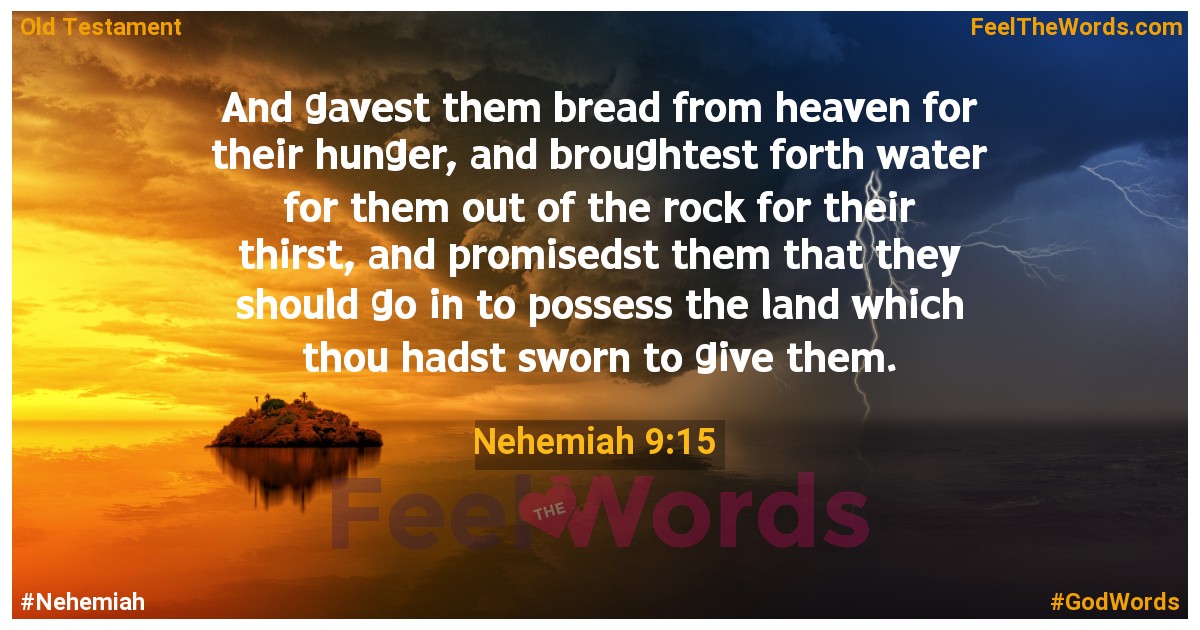 Nehemiah 9:15